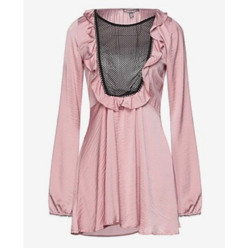 For Love and Lemons Pastel Pink Dressing gown Pink L